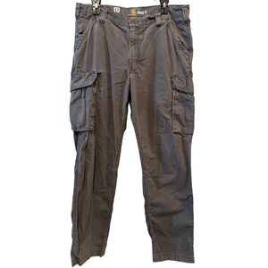 Carhartt Mens Relaxed Fit Ripstop Cargo Pants Grey 36x32 101148 039 Workwear
